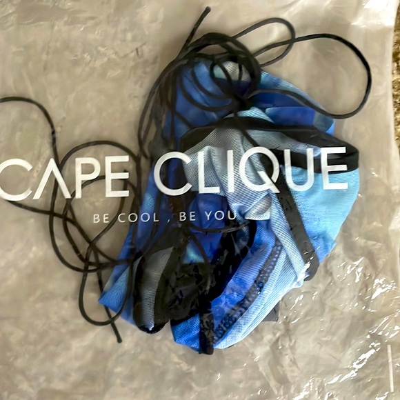 Lace Up Body Print Tie Dye Cami crop Tank Top with adjustable straps-BRAND NEW! - Picture 3 of 12